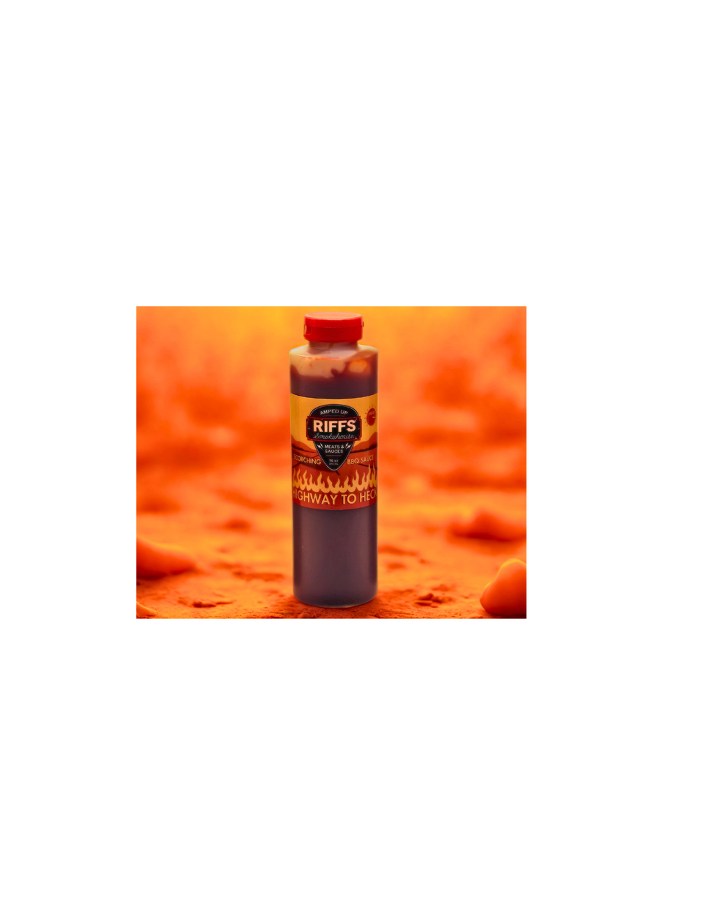 VERY HOT Riffs BBQ Sauce!  Highway to Heck NOW SHIPPING CASES FREE